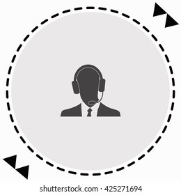 Consultant  icon Flat Design. Isolated Illustration.