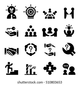 Consultant icon set