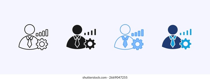 Conjunto de Ícones do Consultor - Coleção de Vários Estilos
