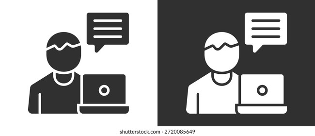 Conjunto De Iconos De Consultor Colección De Vector Aislada En Blanco Y Negro