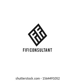 Consultant Logo Design with Negative Space Design