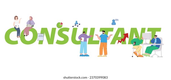 Consultant professional job consultation service help solution talking advice information communication