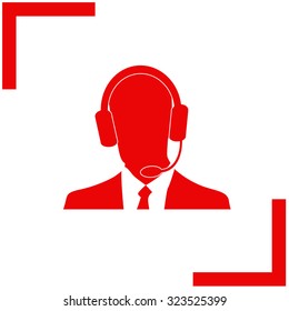 Consultant vector icon. 