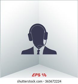 Consultant vector icon. 