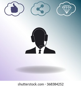 Consultant vector icon. 