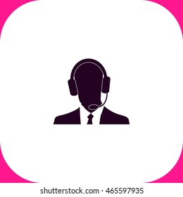 Consultant  vector icon on white background.