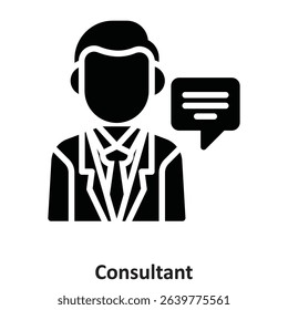 Consultant Vector Icon which can easily modify or edit
