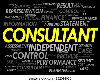 CONSULTANT word cloud, business concept