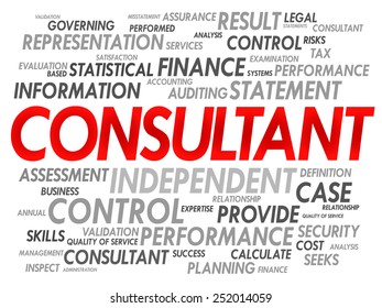 CONSULTANT word cloud, business concept