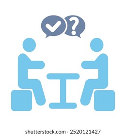 consultation concept line icon. Simple element illustration. consultation concept outline symbol design.