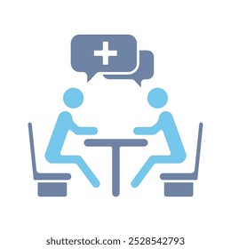 Icono de línea de concepto de consulta. Ilustración de elemento simple. diseño de símbolo de esquema de concepto de consulta.