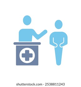 Icono de línea de concepto de consulta. Ilustración de elemento simple. diseño de símbolo de esquema de concepto de consulta.