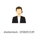 Consultation, help, online icon. Vector illustration.