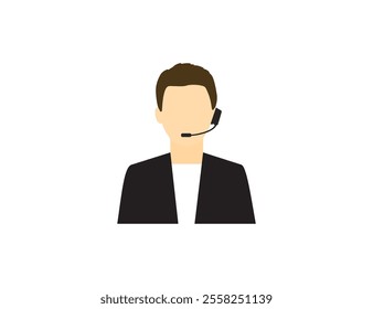 Consultation, help, online icon. Vector illustration.