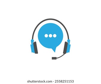 Consultation, help, online icon. Vector illustration.
