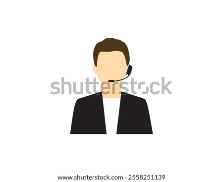 Consultation, help, online icon. Vector illustration.