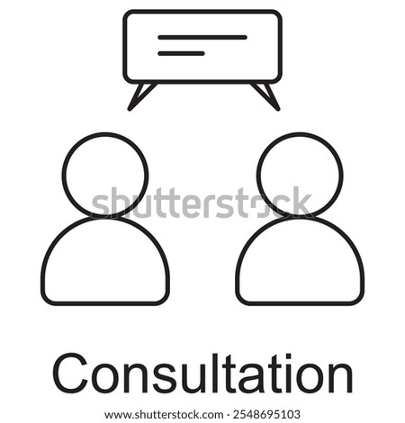 Consultation Icon, Expert Guidance Unlocking Solutions Through Consultation, Tailored Advice Elevate Your Goals with Professional Consultation, Vector