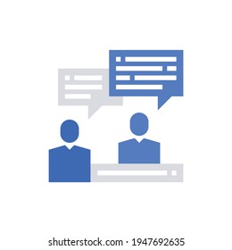 Consultation Icon Vector Illustration .
