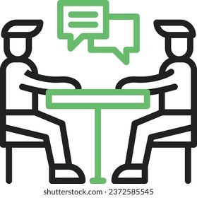 Consultation icon vector image. Suitable for mobile application web application and print media.
