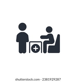Beratungssymbol. vector.Editable stroke.linear style sign for use web design,logo.Symbol illustration.