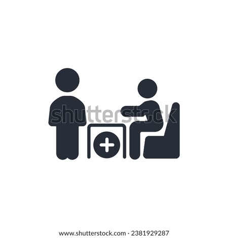 consultation icon. vector.Editable stroke.linear style sign for use web design,logo.Symbol illustration.