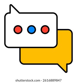 Consultation Icon. Visual representation of consultation used in HVAC and home service contexts