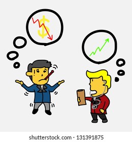 Consultation with male financial adviser