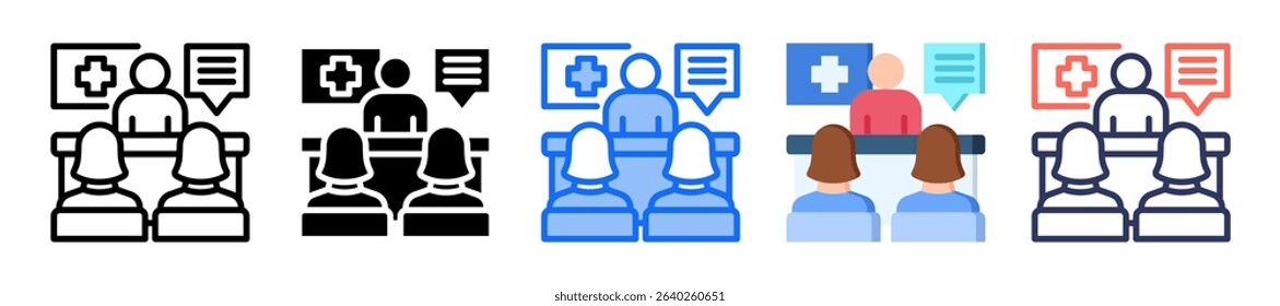 Consultation Room Icon Multiple Style