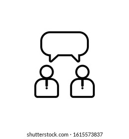 
Consultation. Vector icon isolated on white background.
