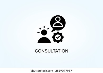 Consultation Vector Or Logo Sign Symbol Illustration