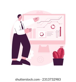Consulting abstract concept vector illustration. Find project solution, business strategy management, consulting firm, tax advisor, IT analytics, audit service, expert advice abstract metaphor.