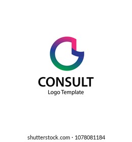 consulting agency vector logo template