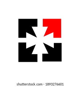 consulting arrow logo design creative idea