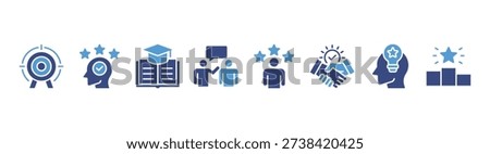 Consulting banner web icon vector illustration concept for business consultation with an icon of goals, expert, knowledge, advice, experience, support, potential, success