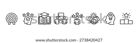 Consulting banner web icon vector illustration concept for business consultation with an icon of goals, expert, knowledge, advice, experience, support, potential, success