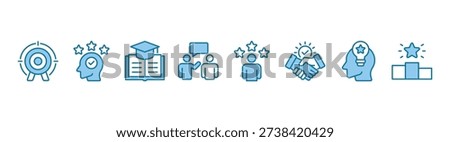 Consulting banner web icon vector illustration concept for business consultation with an icon of goals, expert, knowledge, advice, experience, support, potential, success