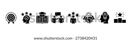 Consulting banner web icon vector illustration concept for business consultation with an icon of goals, expert, knowledge, advice, experience, support, potential, success