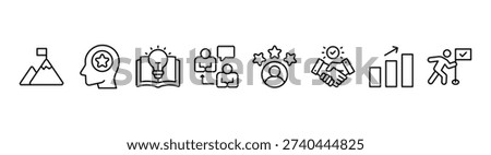 Consulting banner web icon vector illustration concept for business consultation with an icon of goals, expert, knowledge, advice, experience, support, potential, success