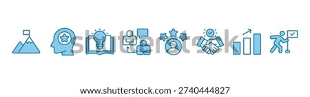 Consulting banner web icon vector illustration concept for business consultation with an icon of goals, expert, knowledge, advice, experience, support, potential, success