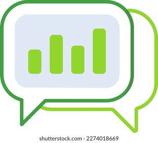 Consulting business people icon with green outline style. sign, symbol, business, consulting, team, service, line. Vector Illustration