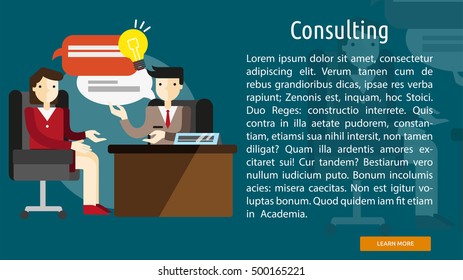 Consulting Conceptual Banner