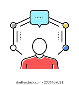 consulting expert color icon vector. consulting expert sign. isolated symbol illustration