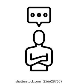 Consulting Expert icon line vector illustration