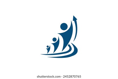 consulting family logo vector design