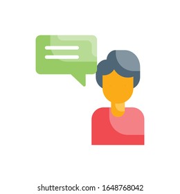 Consulting Flat Icon. vector illustration. EPS 10