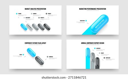 Consulting Forecast 5 1 2 3 Colección de diseño de marco de infografía de elementos. Conjunto de Ilustración vectorial de diseño de diapositivas de diagrama de tres pasos de dos uno.