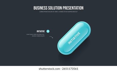 Consulting Forecast Presentation Template Vector Illustration. Investor Showcase One Option Diagram Frame Design. Digital Report 1 Element Infographic Slide Layout.