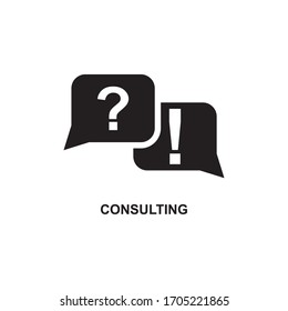 CONSULTING ICON , DISCUSSION ICON VECTOR