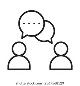 consulting icon line vector design with trendy style