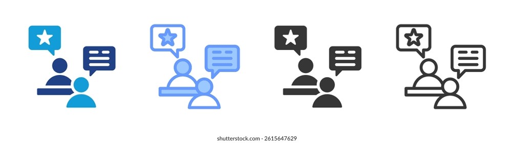 Consulting icon set multiple style collection
